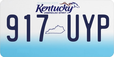 KY license plate 917UYP