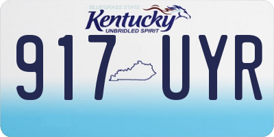 KY license plate 917UYR