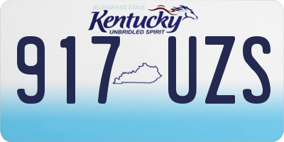 KY license plate 917UZS