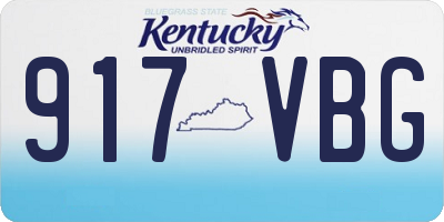 KY license plate 917VBG