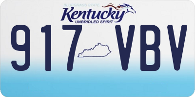 KY license plate 917VBV