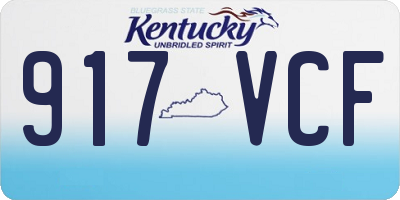 KY license plate 917VCF