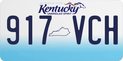 KY license plate 917VCH