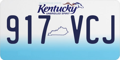 KY license plate 917VCJ