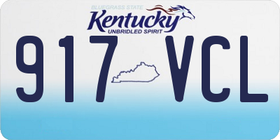 KY license plate 917VCL