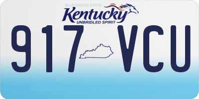 KY license plate 917VCU