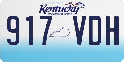 KY license plate 917VDH