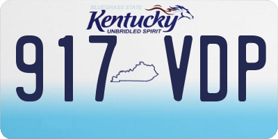 KY license plate 917VDP