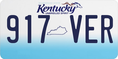 KY license plate 917VER