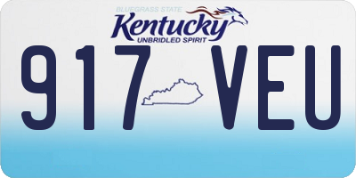 KY license plate 917VEU
