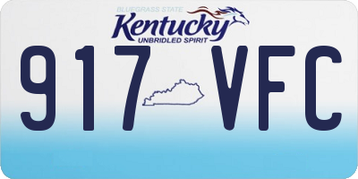 KY license plate 917VFC