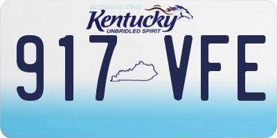 KY license plate 917VFE