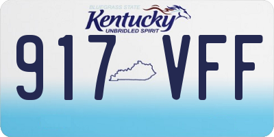 KY license plate 917VFF