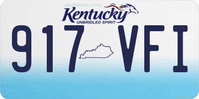 KY license plate 917VFI