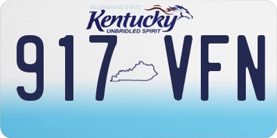KY license plate 917VFN
