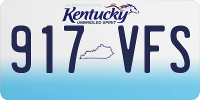 KY license plate 917VFS
