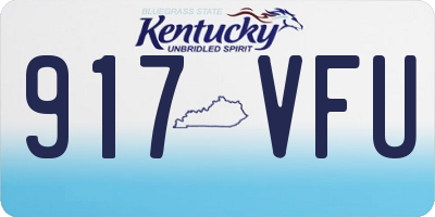 KY license plate 917VFU