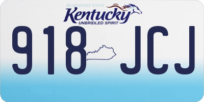 KY license plate 918JCJ