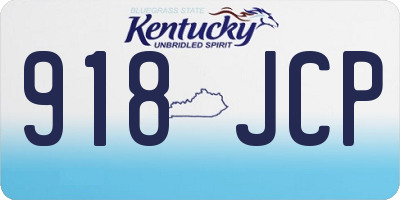 KY license plate 918JCP