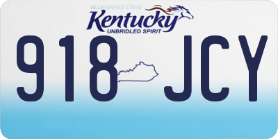 KY license plate 918JCY