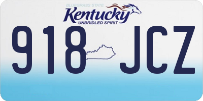 KY license plate 918JCZ