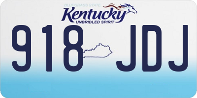 KY license plate 918JDJ