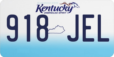 KY license plate 918JEL