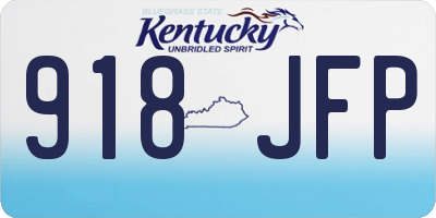 KY license plate 918JFP