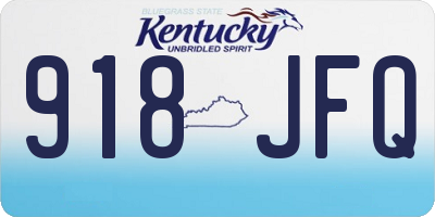 KY license plate 918JFQ