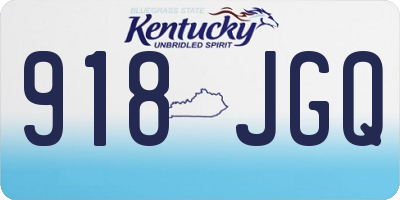 KY license plate 918JGQ