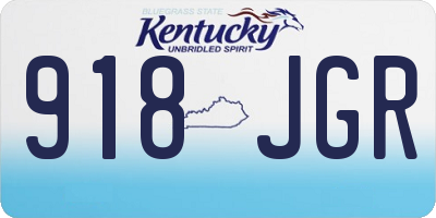KY license plate 918JGR