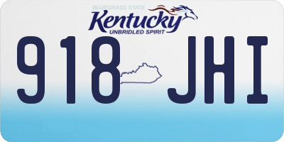 KY license plate 918JHI