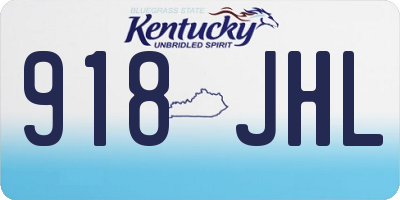 KY license plate 918JHL