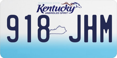 KY license plate 918JHM