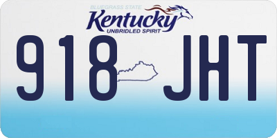 KY license plate 918JHT