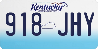 KY license plate 918JHY