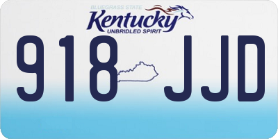 KY license plate 918JJD