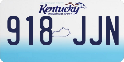 KY license plate 918JJN