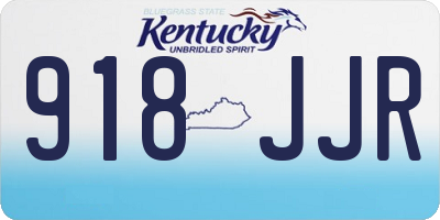 KY license plate 918JJR