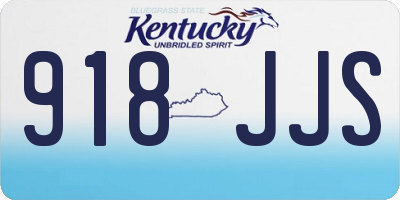 KY license plate 918JJS