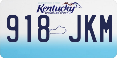 KY license plate 918JKM