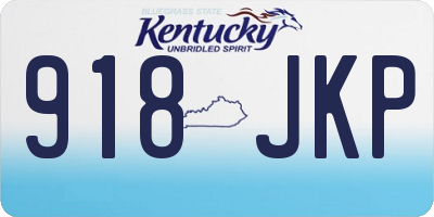 KY license plate 918JKP