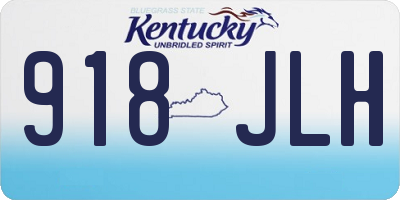 KY license plate 918JLH