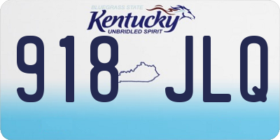 KY license plate 918JLQ