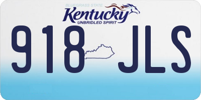 KY license plate 918JLS