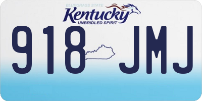 KY license plate 918JMJ