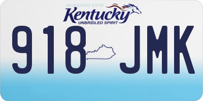 KY license plate 918JMK