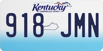 KY license plate 918JMN