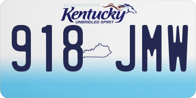 KY license plate 918JMW