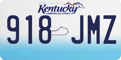 KY license plate 918JMZ